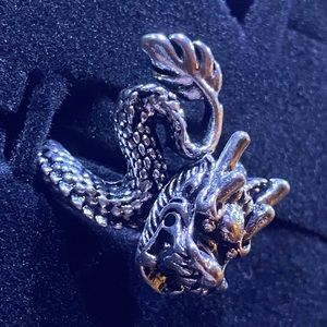 Punk Goth Dragon Ring